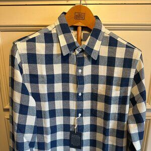 J. Crew Indigo-dyed steep twill shirt Size Medium
